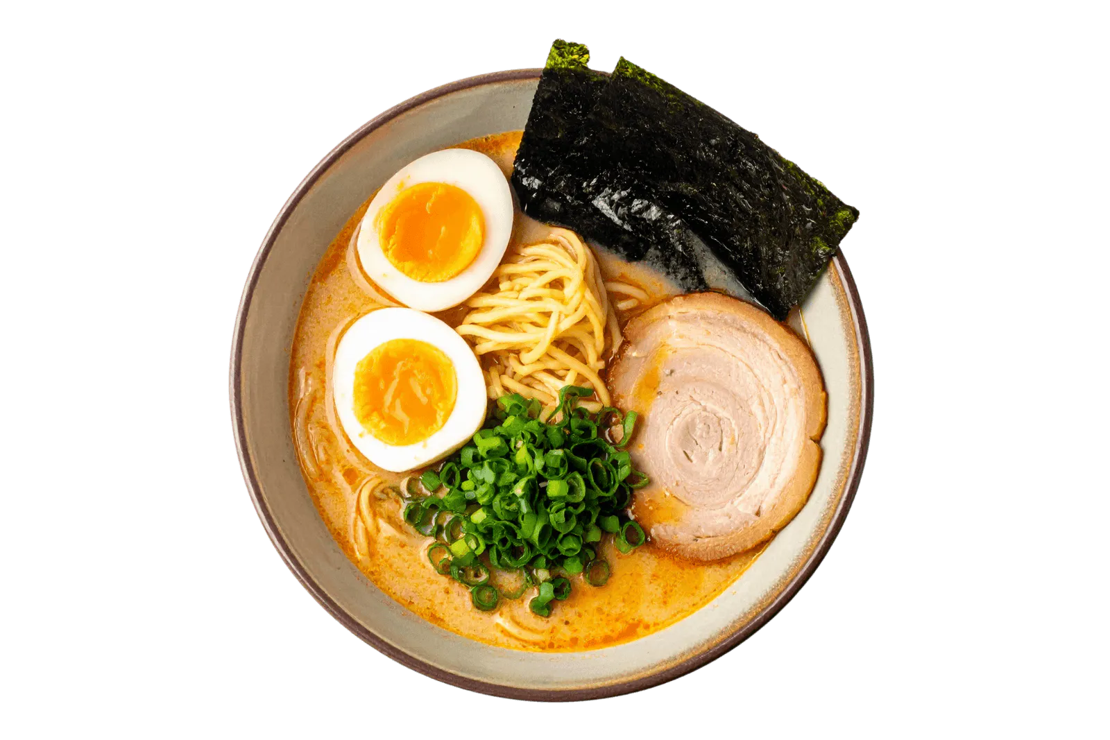 Creamy tonkotsu ramen with chashu pork at Hokkaido Ramen House, an Asian Fusion Restaurant in Coralville